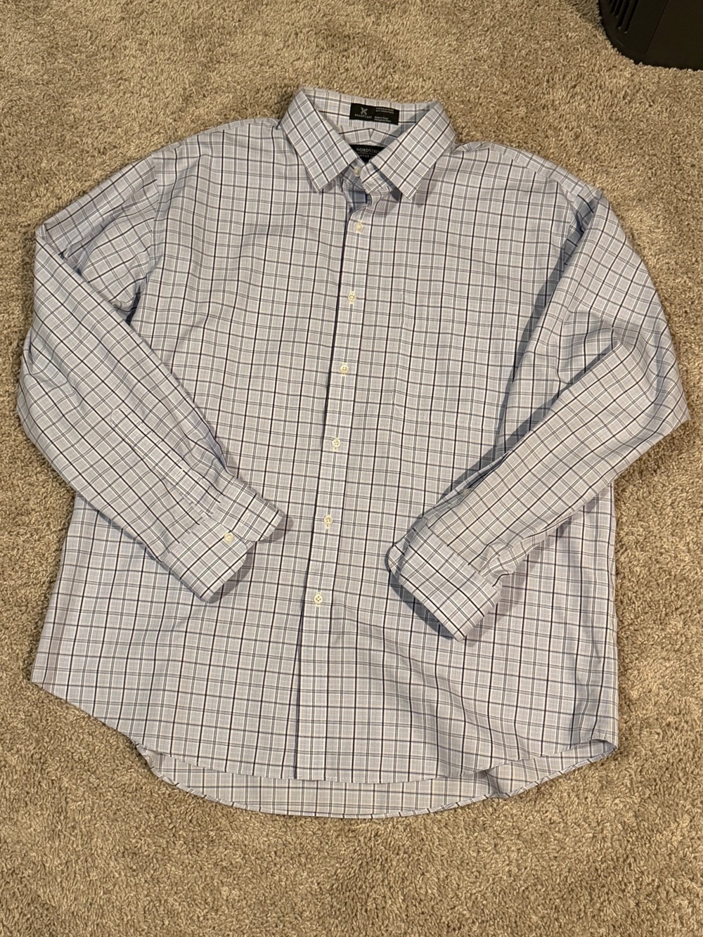 Nordstrom Men’s Smartcare Classic Fit Plaid Dress Shirt 16½ 33 NWOT